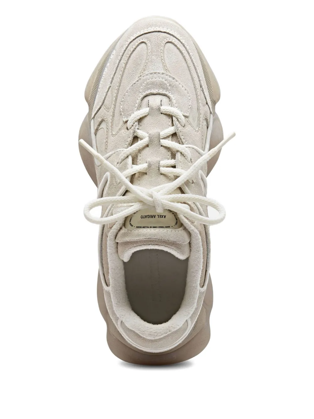 Axel Arigato suede leather panel trainers White