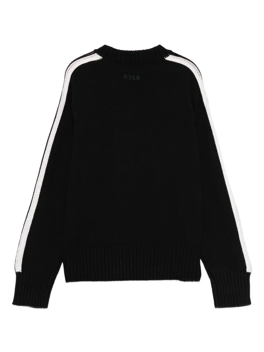 MSGM Kids stripe-detail logo-patch sweater | Boys Knitwear | Image 2
