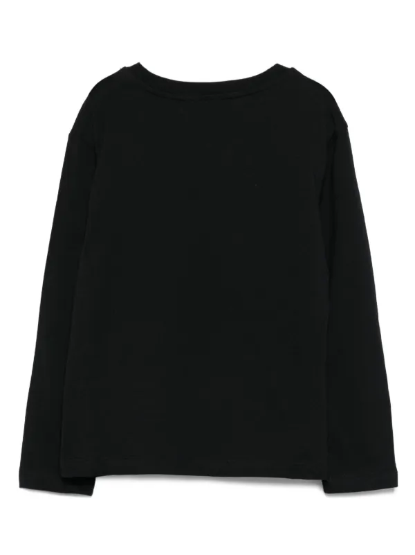 MSGM Kids Milano Logo long-sleeve Top Black FARFETCH ID
