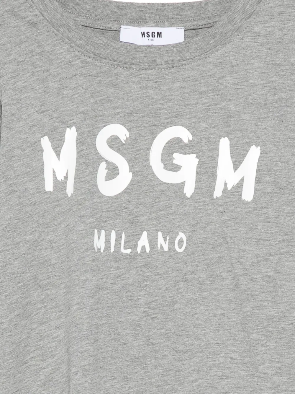 MSGM Kids T-shirt met lange mouwen Grijs