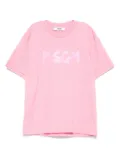 MSGM Kids logo-print cotton T-shirt - Pink