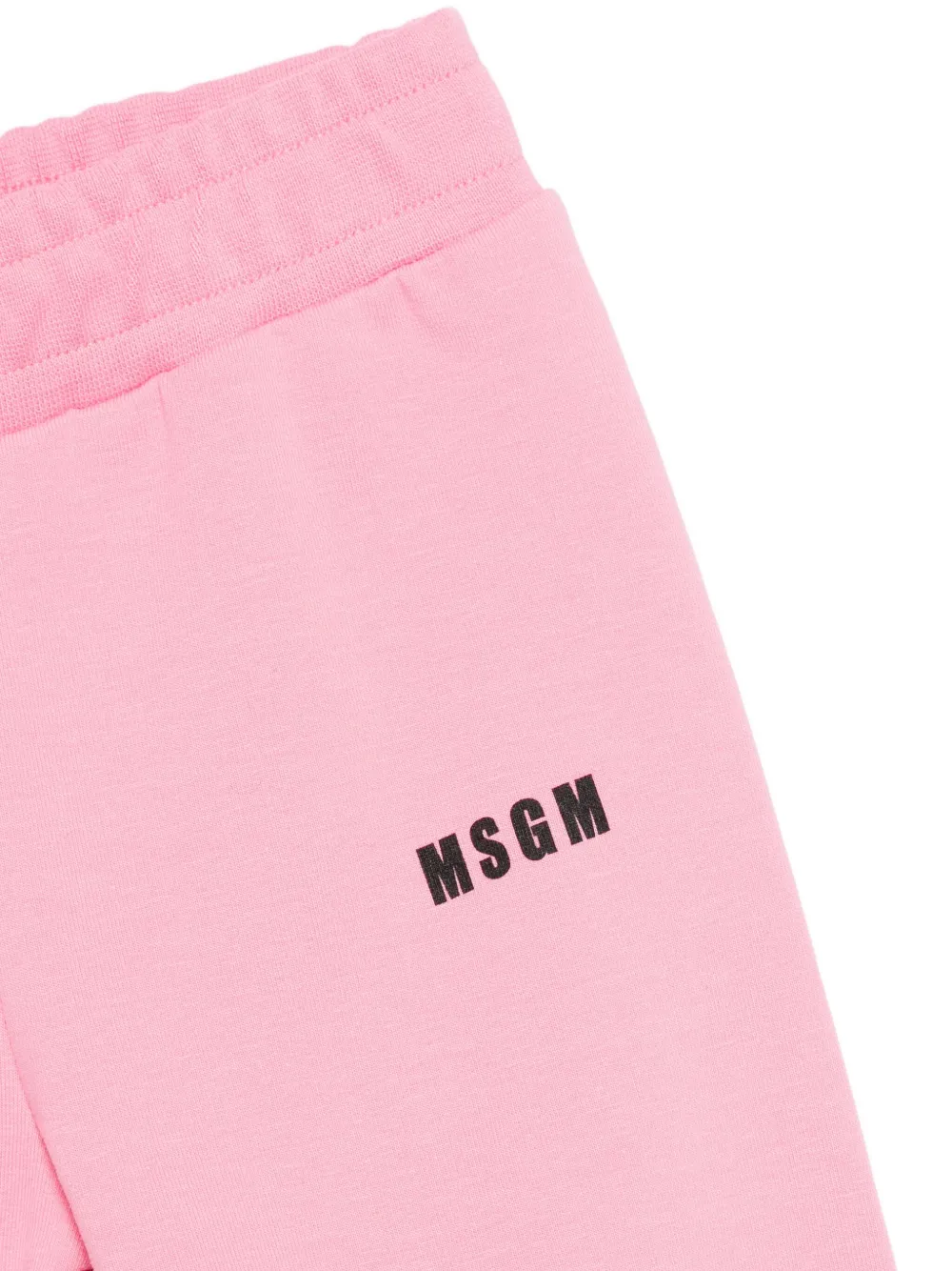Msgm Logo-print Ruffled-detail Tracksuit Set In Animal Print