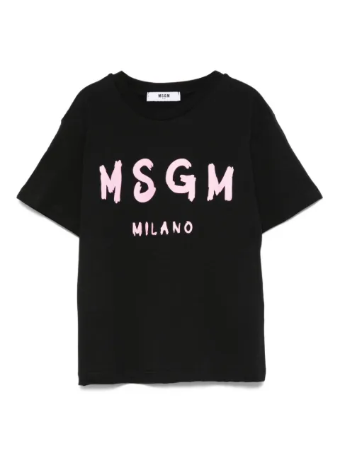MSGM Kids T-shirt girocollo con logo