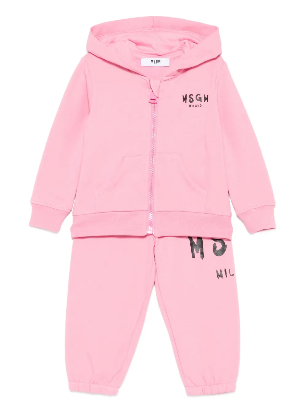 MSGM Kids logo-print tracksuit set | Pink | Image 1