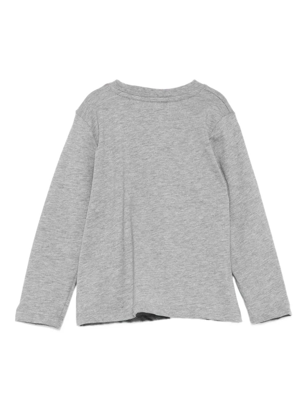 Msgm Langarmshirt Mit Logo-print In Gray