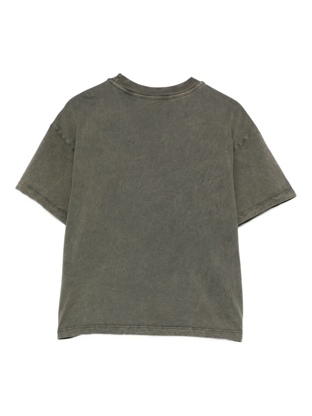 Msgm T-shirt Mit Stone-wash-effekt In Gray