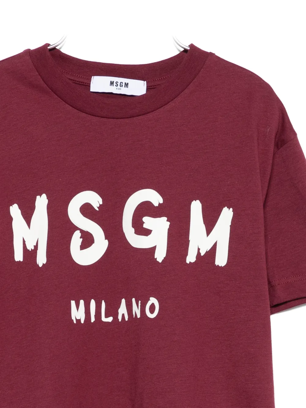 MSGM Kids T-shirt met logoprint Rood
