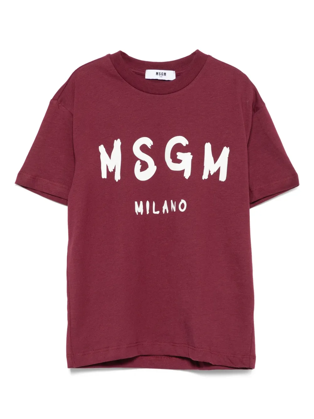 MSGM Kids T-shirt met logoprint Rood