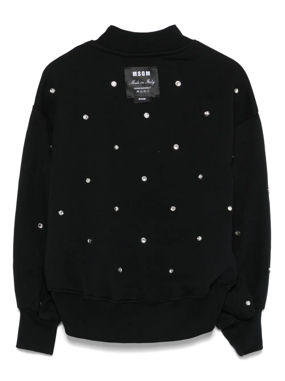 MSGM Kids crystal-embellished sweatshirt | Girls Hoodies & Sweatshirts | Image 2