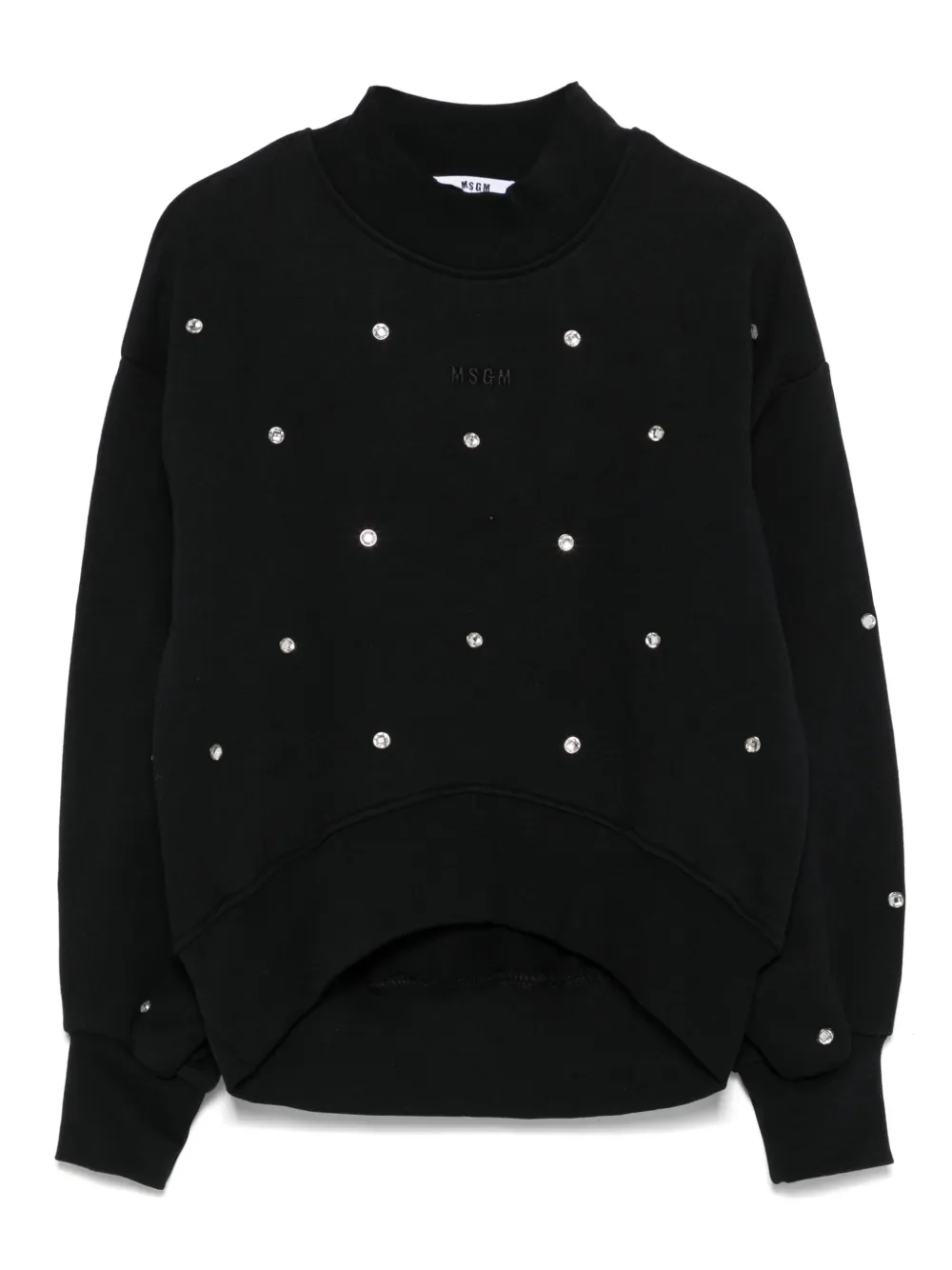 MSGM Kids crystal-embellished sweatshirt | Black | Image 1