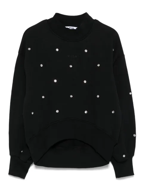 MSGM Kids crystal-embellished sweatshirt