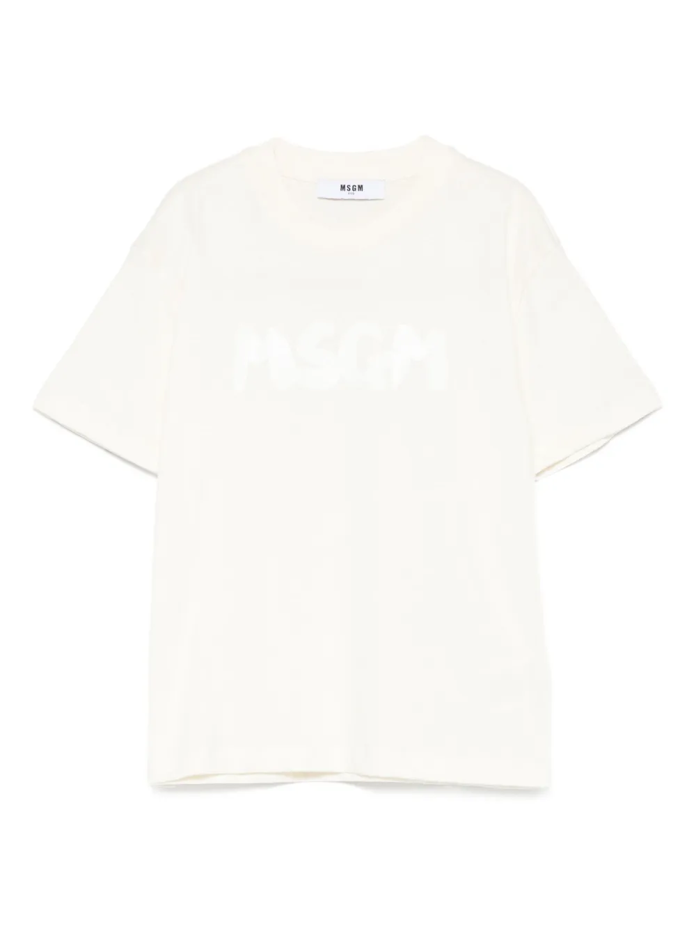 MSGM Kids logo-print T-shirt | Neutrals | Image 1