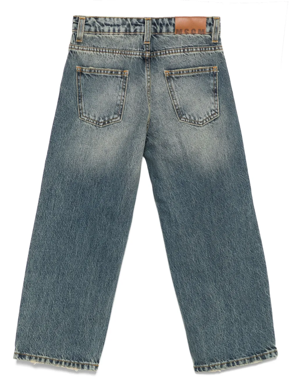 MSGM Kids faded distressed jeans | Boys Casual Trousers | Image 2
