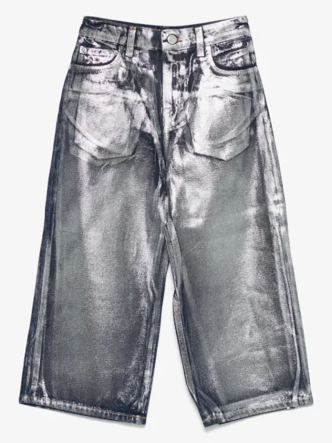 MSGM Kids wide-leg jeans