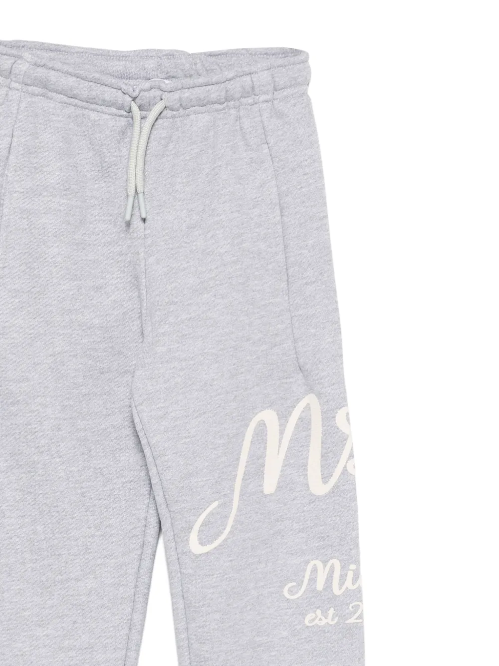 Msgm Logo-print Sweatpants In Gray
