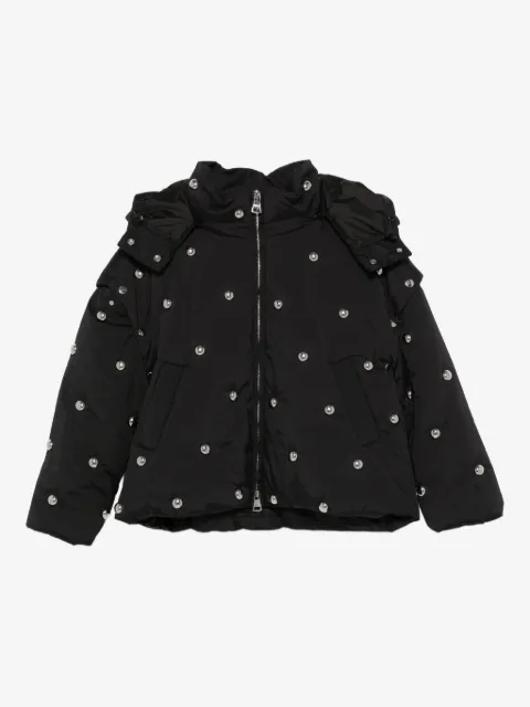 MSGM Kids Gefütterte Jacke mit Nieten  