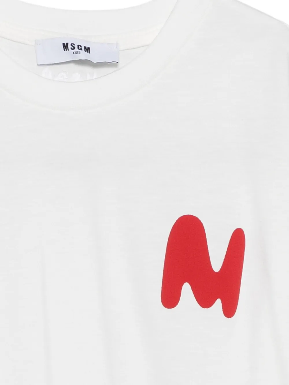 MSGM Kids T-shirt met logoprint Wit