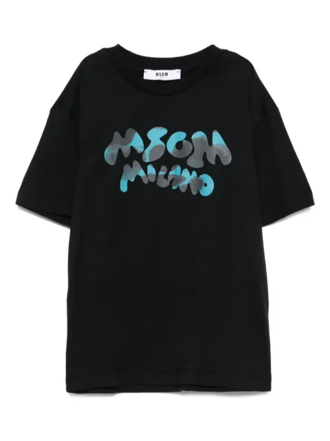 MSGM Kids logo-print cotton T-shirt