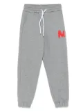 MSGM Kids logo-detail drawstring track pants - Grey