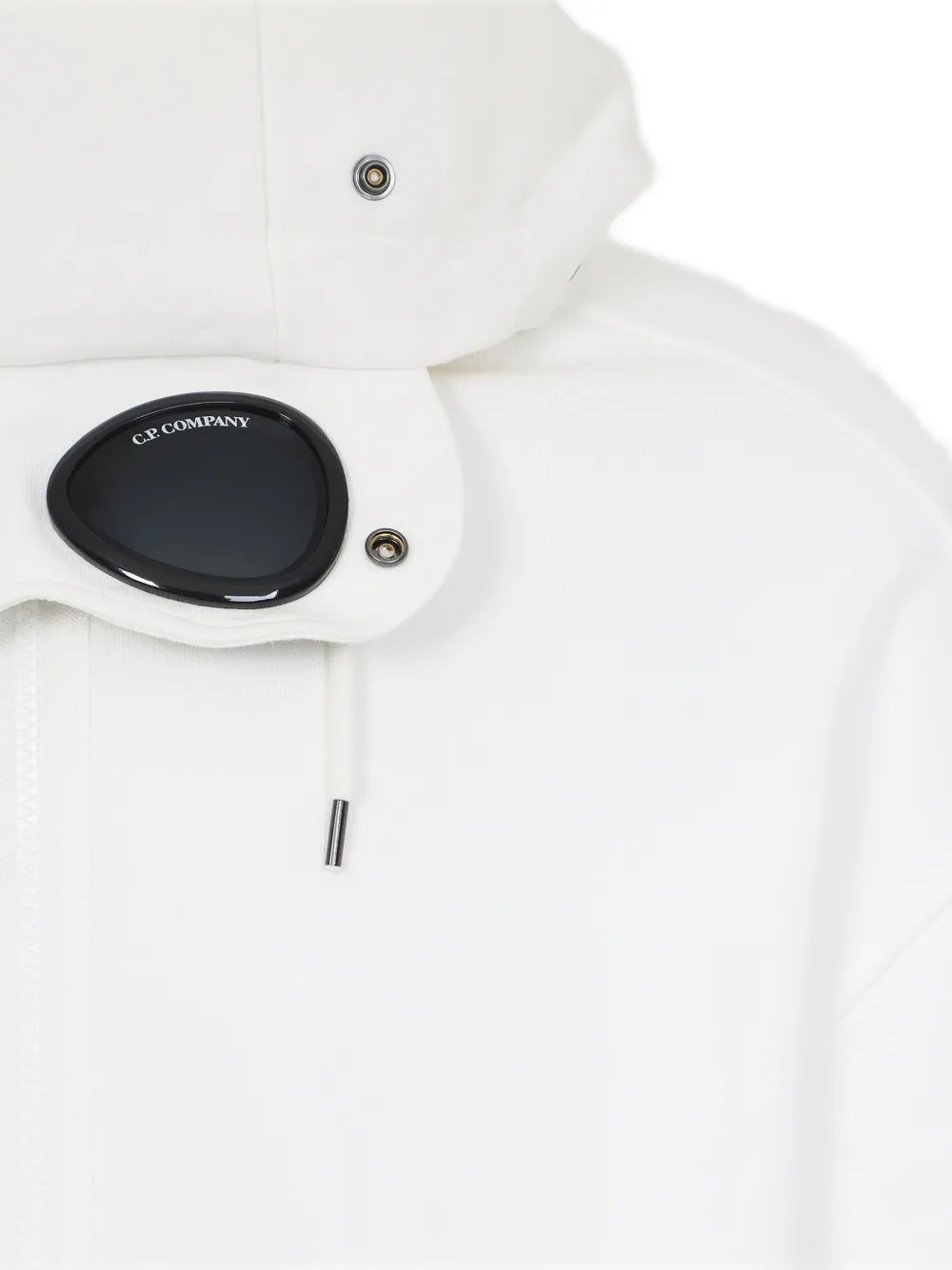 C.P. Company Hoodie met rits Wit