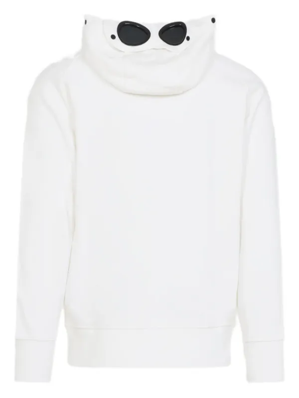 C.P. Company goggle-detail zip-up Hoodie | White | FARFETCH