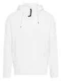 C.P. Company goggle-detail zip-up hoodie - White