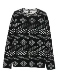 Gianfranco Ferré Pre-Owned 1990s geometric-print sweater - Black