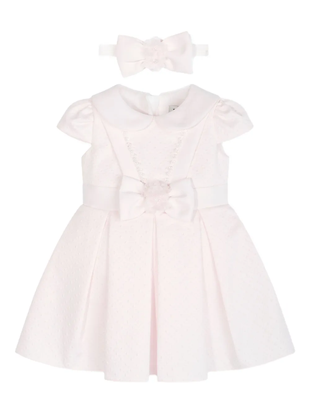 Dress & Fleur Peter Pan collar bow party dress | Pink | Image 1