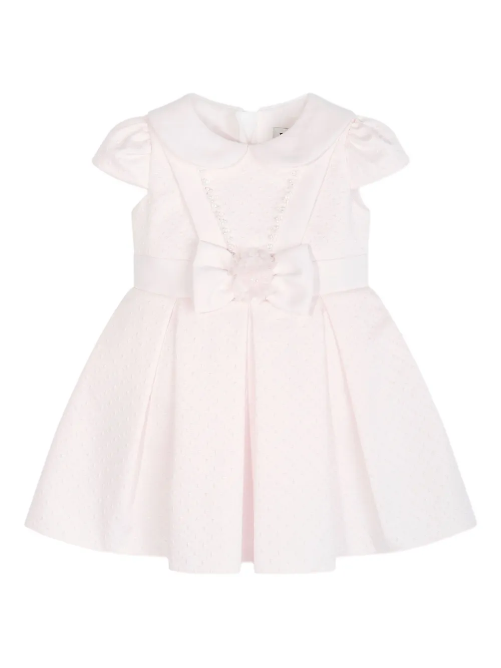 Dress & Fleur Jurk met Peter Pan-kraag en strik - Roze