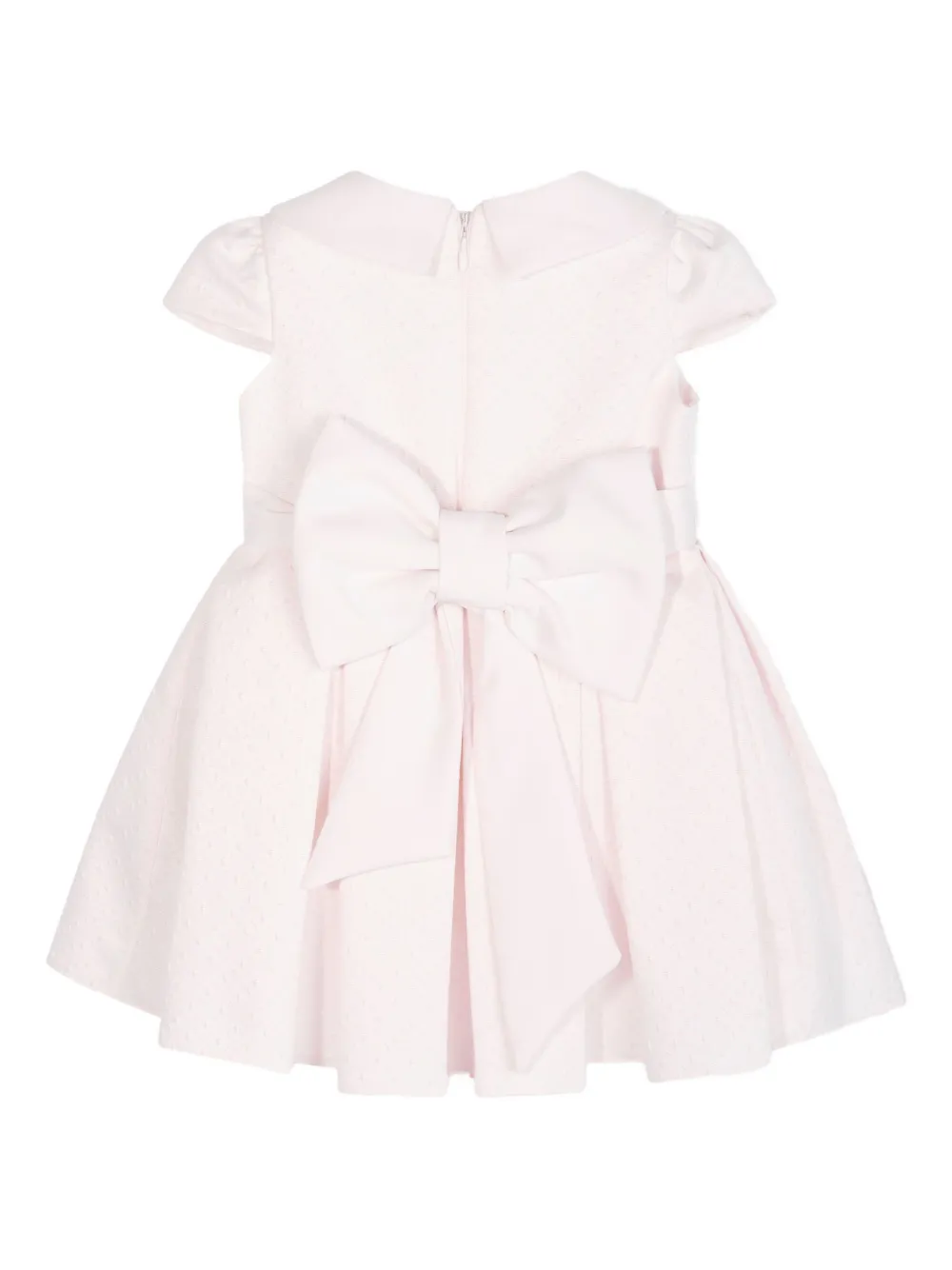 Dress & Fleur Peter Pan Collar Bow Party Dress In Pink