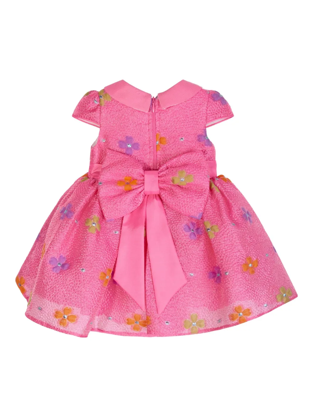 Dress & Fleur Jurk met bloemenstrik Roze