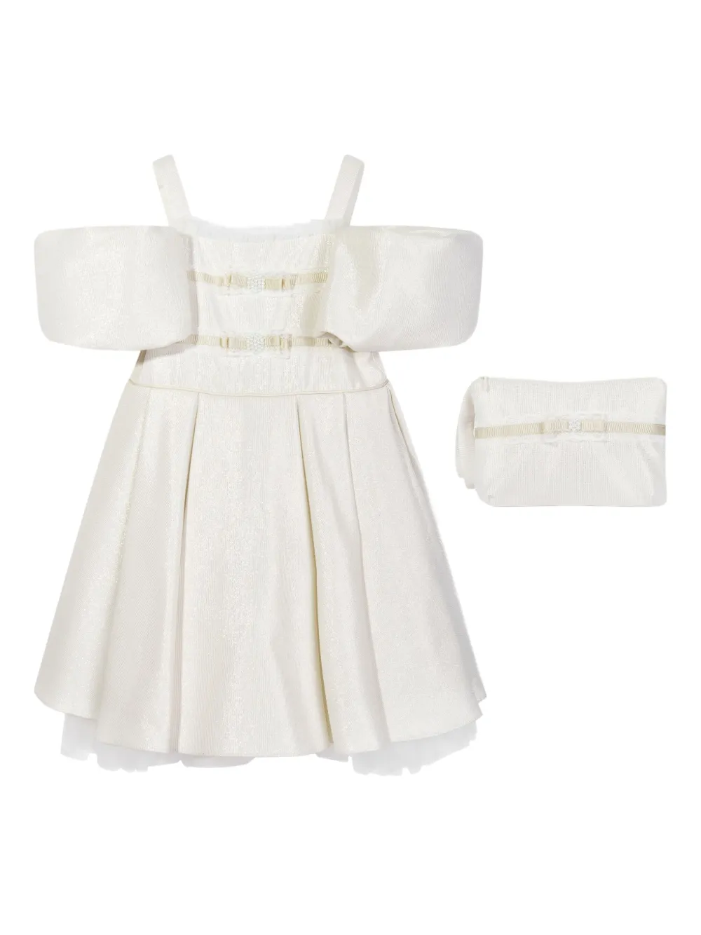 Dress & Fleur リボンディテール ワンピース - ニュートラル Dress & Fleur リボンディテール ワンピース - ニュートラル
