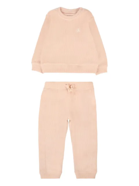 Calvin Klein Kids logo-embroidered tracksuit