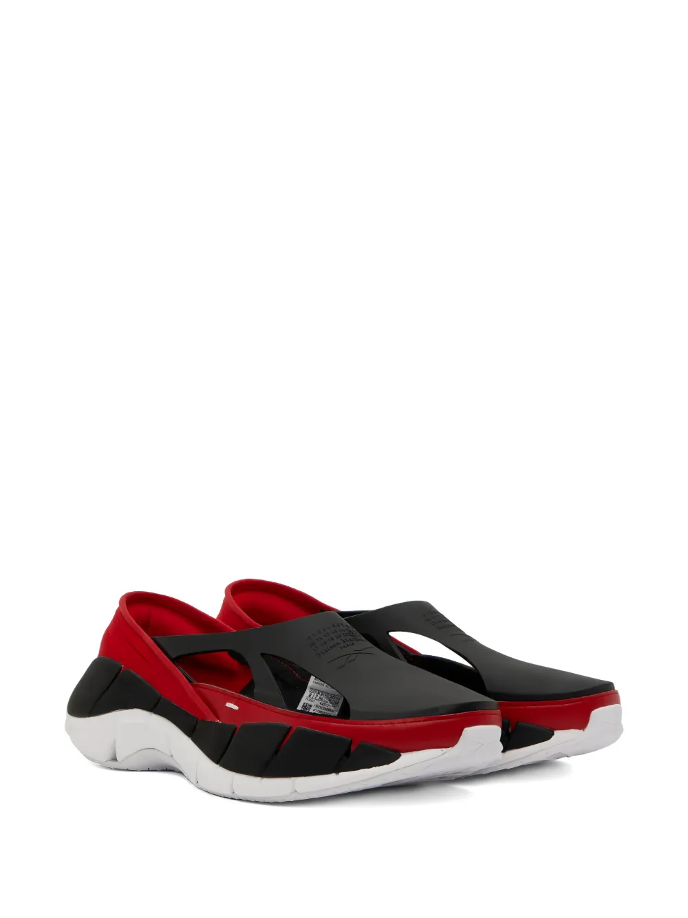 Reebok open-toe slip-on trainers Black