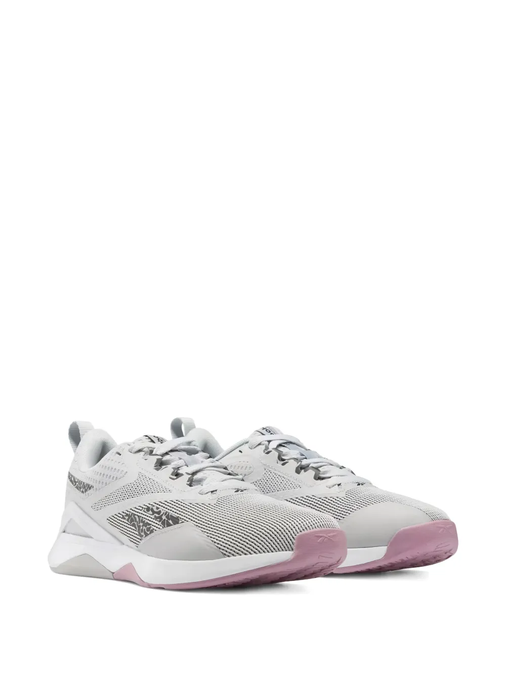 Reebok Nanoflex Patterned Trainers In Gray