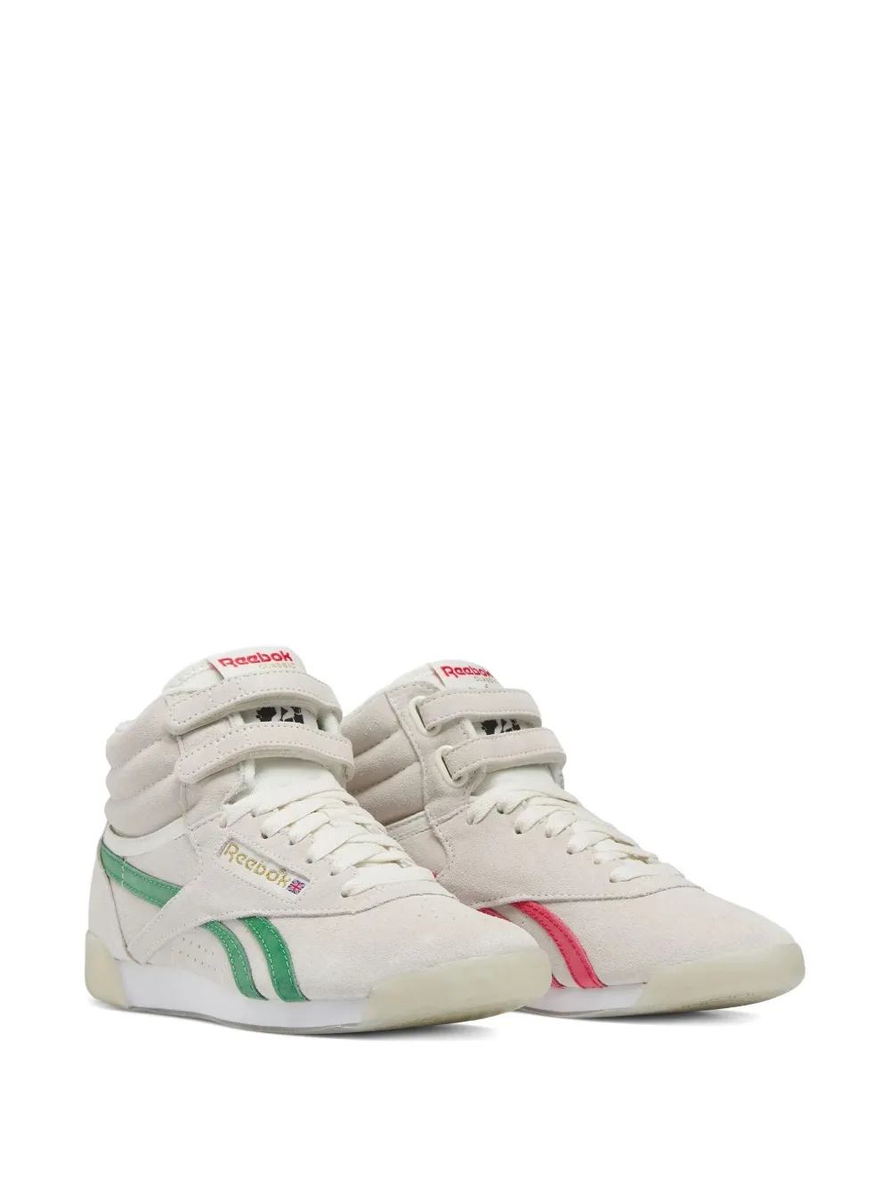 Reebok strap high-top trainers - Wit