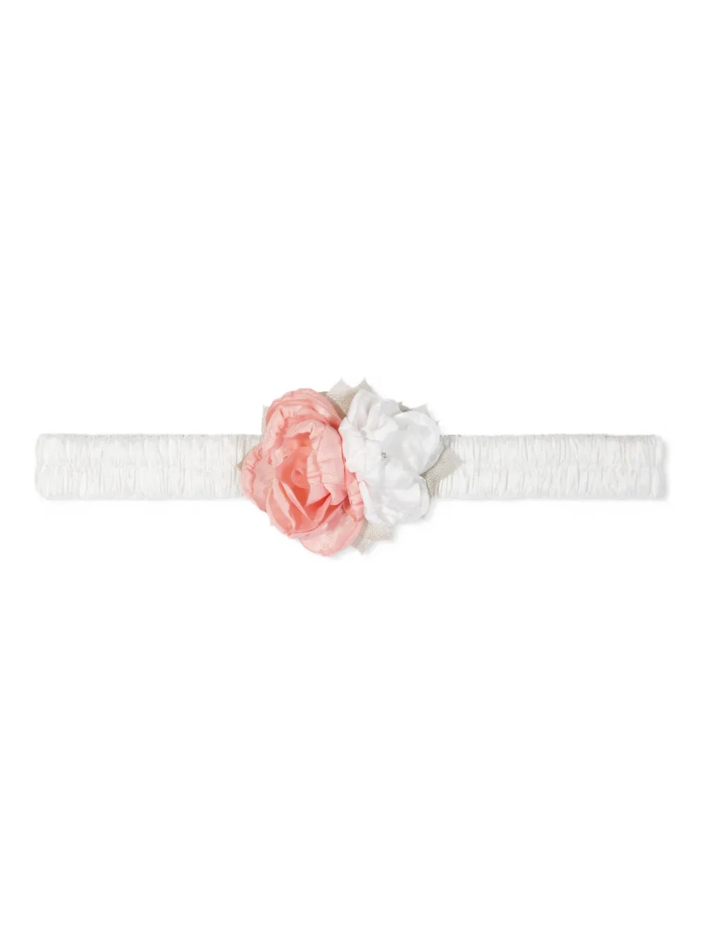 Dress & Fleur Jurk verfraaid met bloemen en ringlets Wit