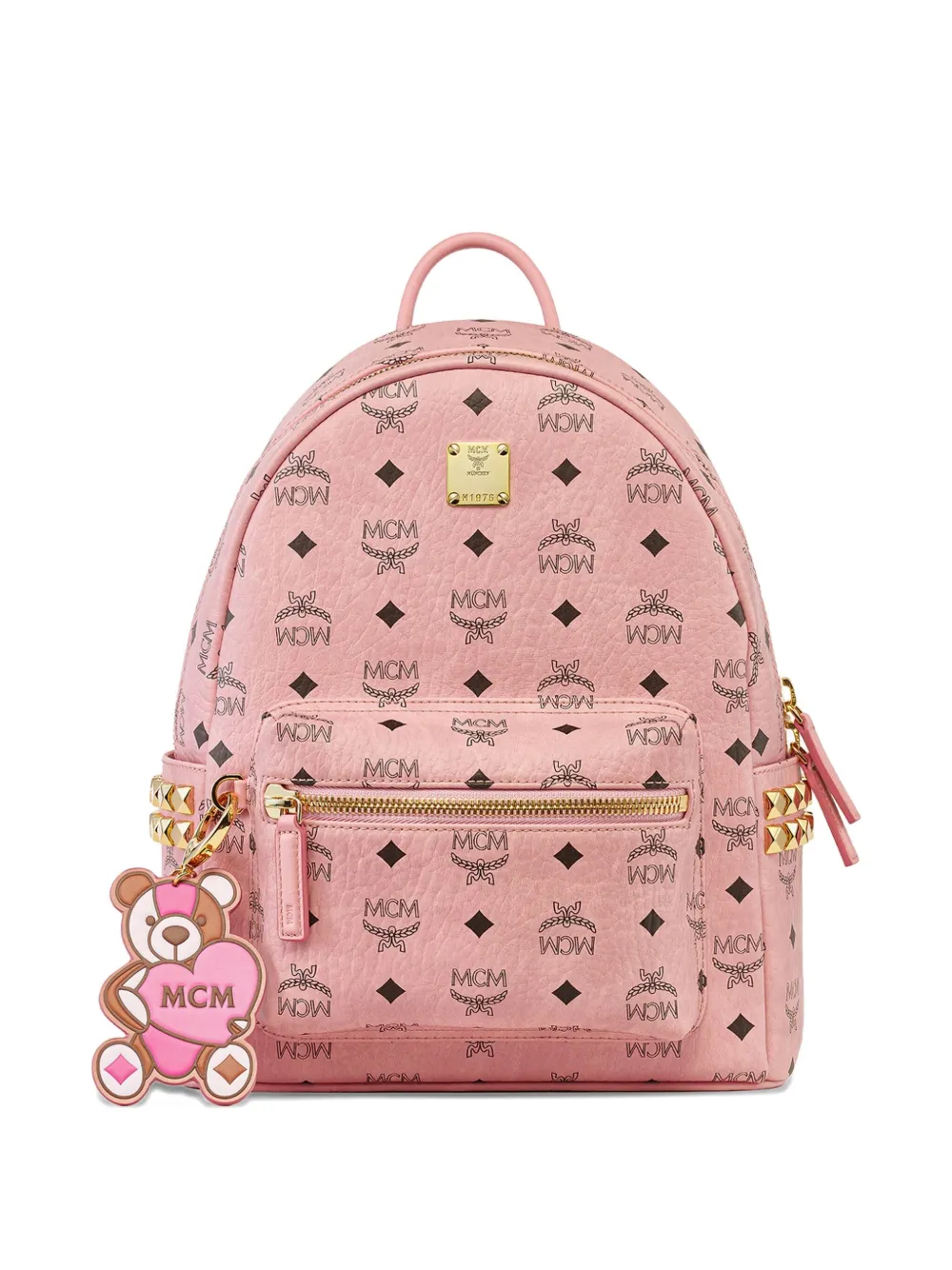 MCM Stark side stud Visetos backpack Roze