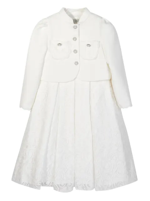 Dress & Fleur lace-panelled bolero dress