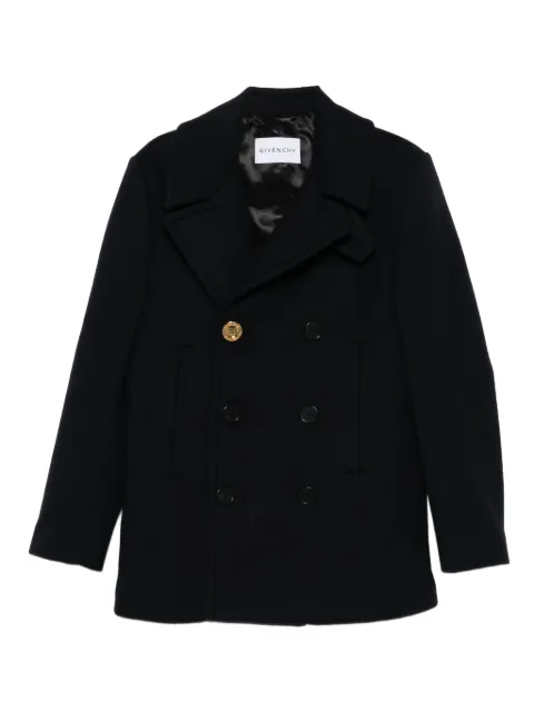 Givenchy double-breasted gold-button peacoat