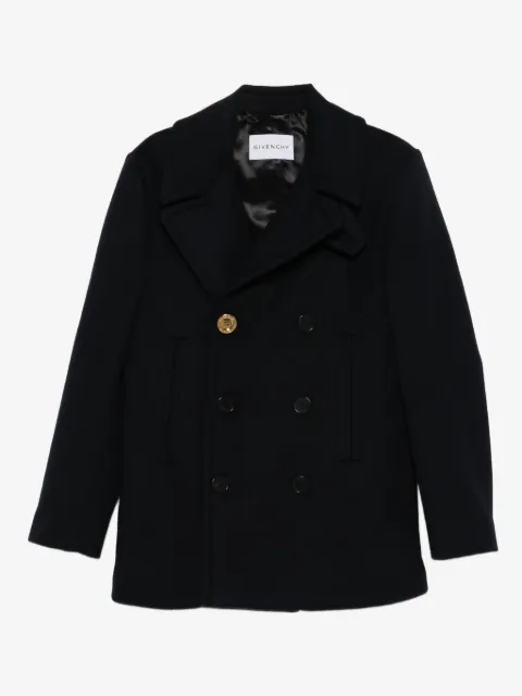 Givenchy double-breasted gold-button peacoat