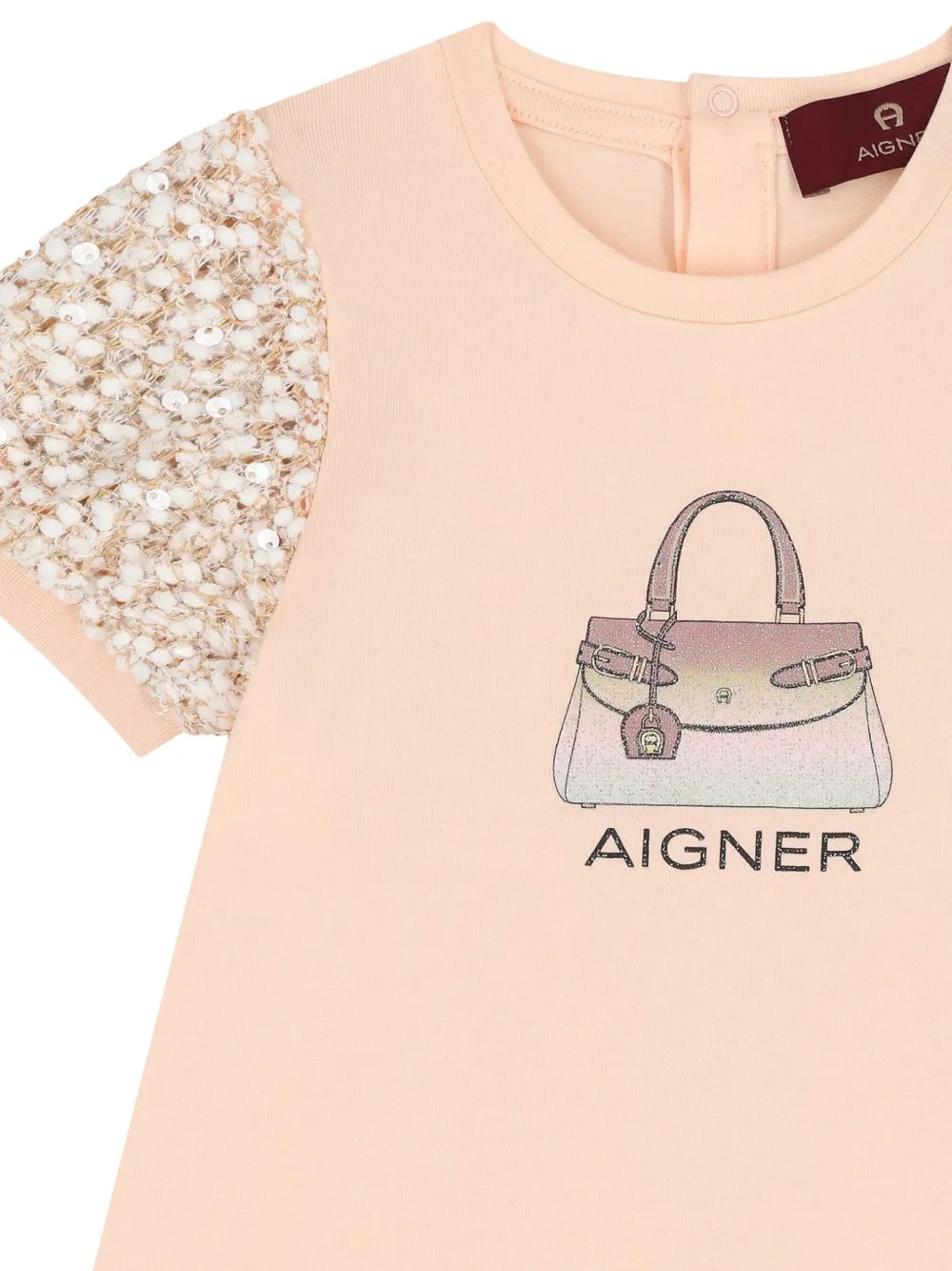 Aigner Kids sequin-embellished dress Roze