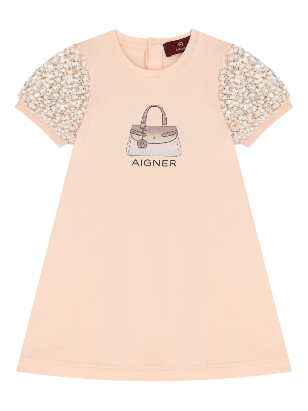 Aigner Kids sequin-embellished dress Roze