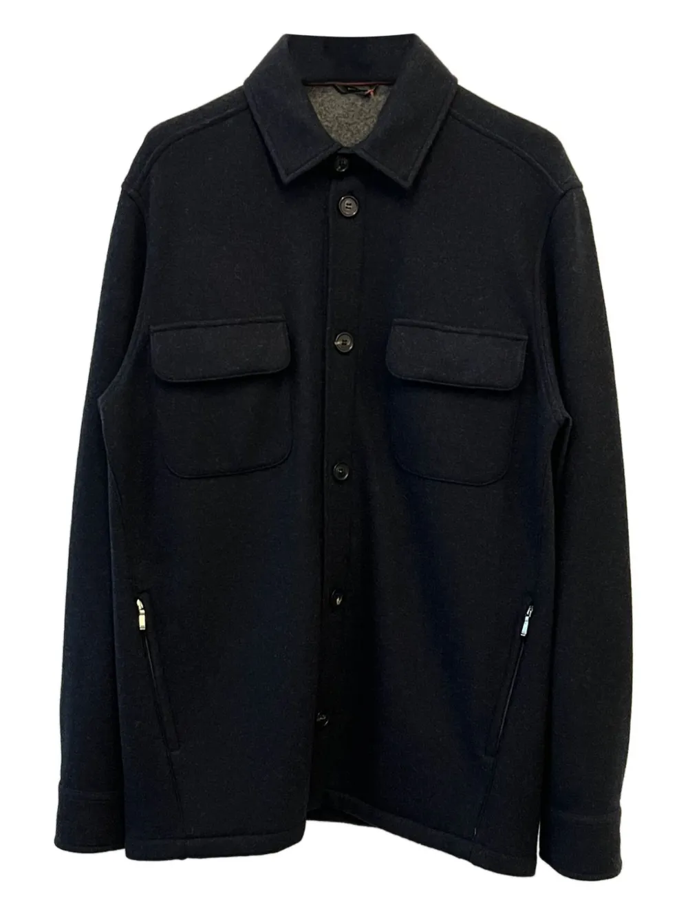 Loro Piana buttoned pocket jacket | Black | Image 1