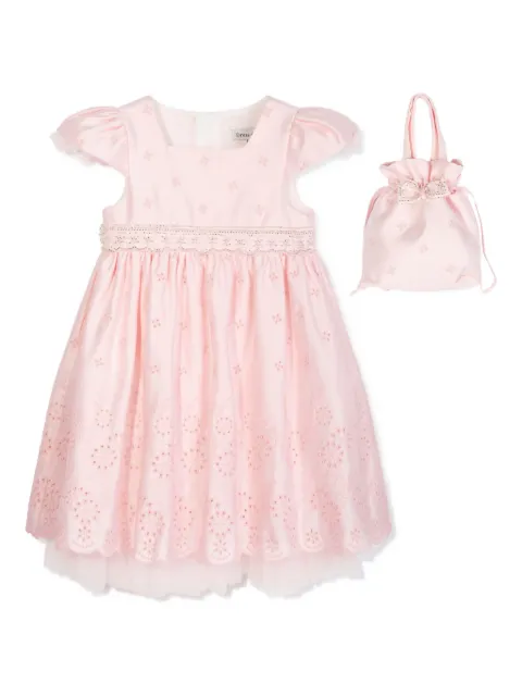 Dress & Fleur set de vestido bordado con mangas farol
