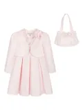 Dress & Fleur pleated lace-embellished dress set - Pink