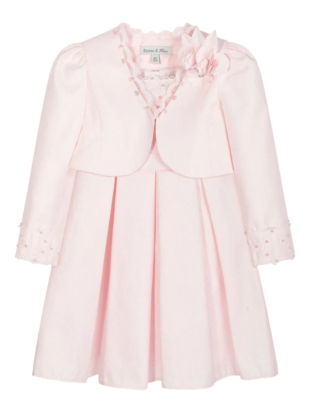 Dress & Fleur pleated lace-embellished dress set | Girls Party & Special Occasion Dresses | Image 2
