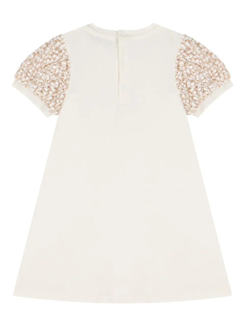 Aigner Kids bag-print embellished dress - Wit