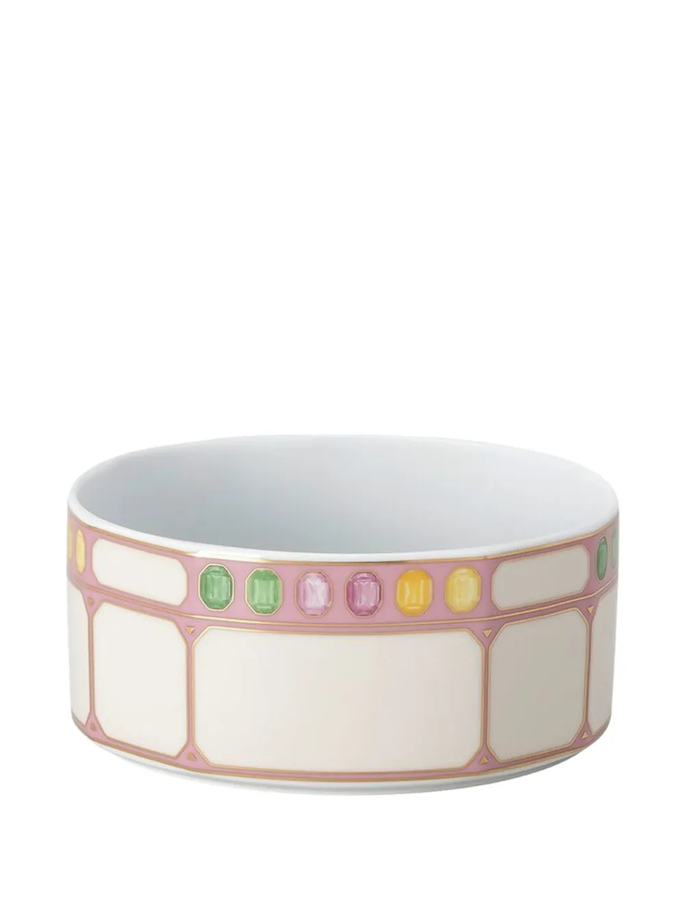 Swarovski Geometric-patterned Bowl (6.1cm) In Multi