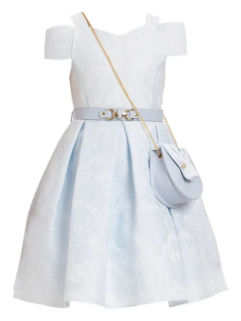 Dress & Fleur cold-shoulder lace-effect dress